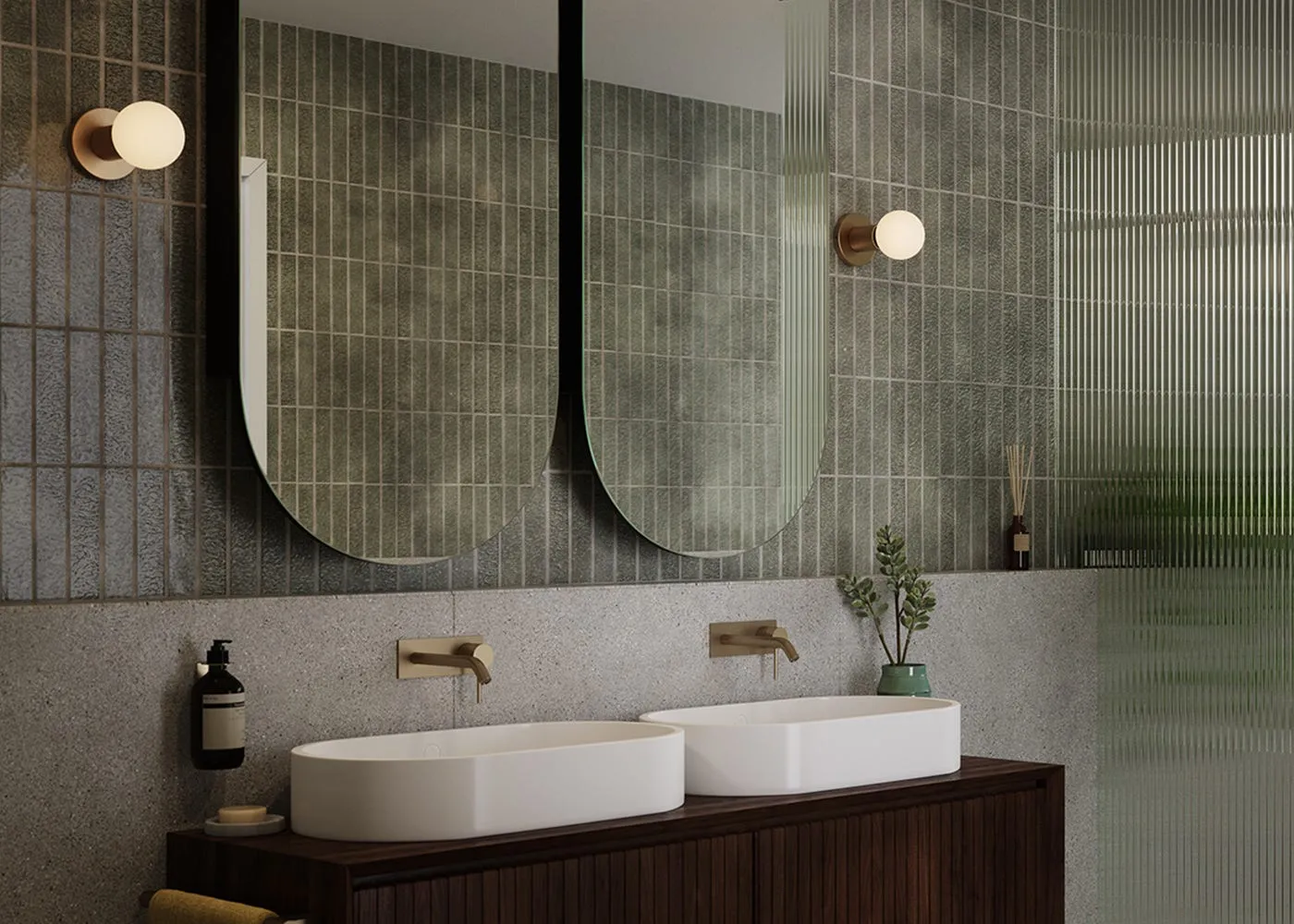 Wall Light with Modern Design - Grey