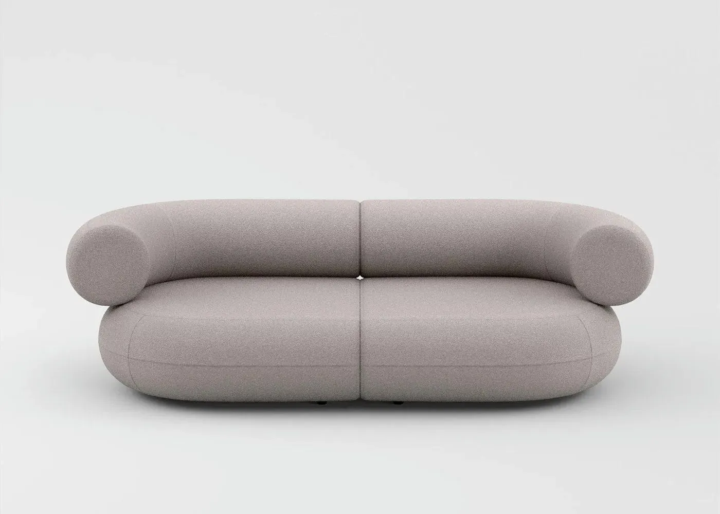 2-Seater Sofa - Natural, Boucle Fabric