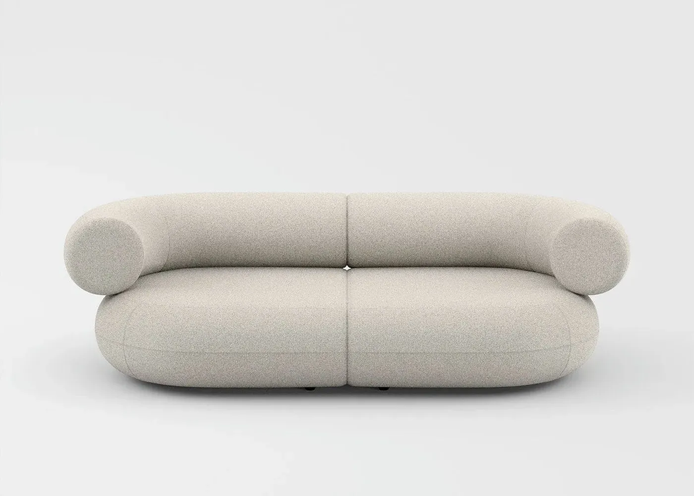 2-Seater Sofa - White, Hallingdal Fabric