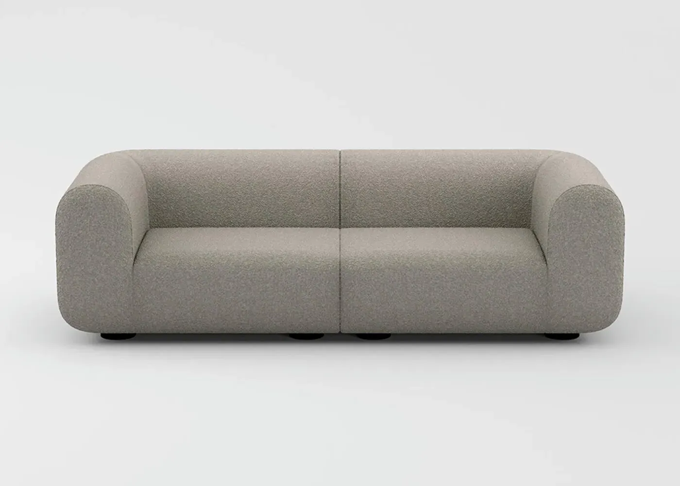 2.5-Seater Plump Sofa - Natural, Fabric