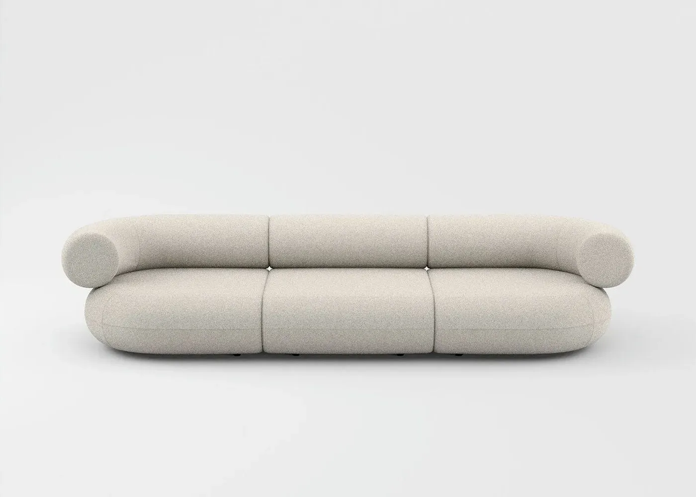 3-Seater Sofa - White, Hallingdal Fabric