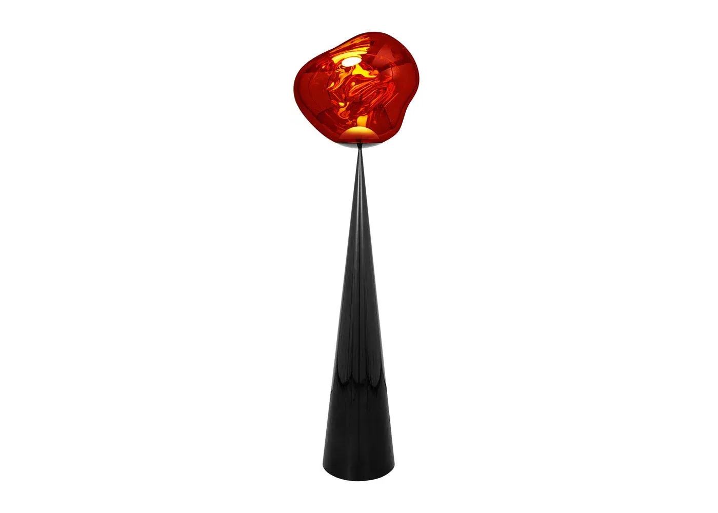 Cone Floor Lamp with LED - Copper