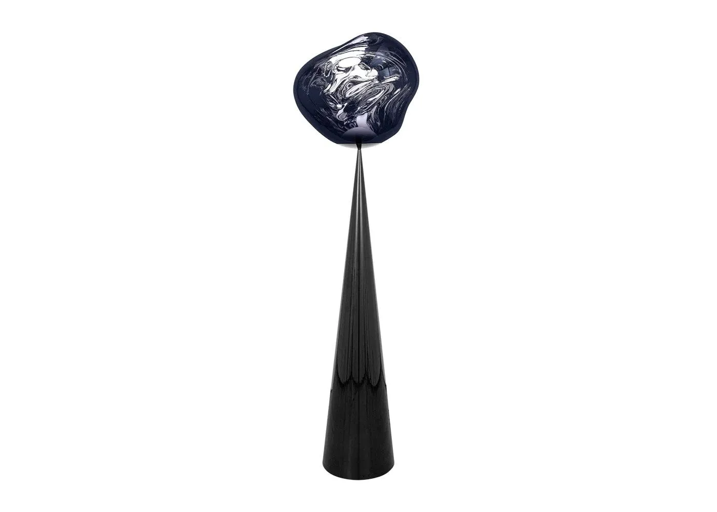 Cone Floor Lamp with LED - Grey