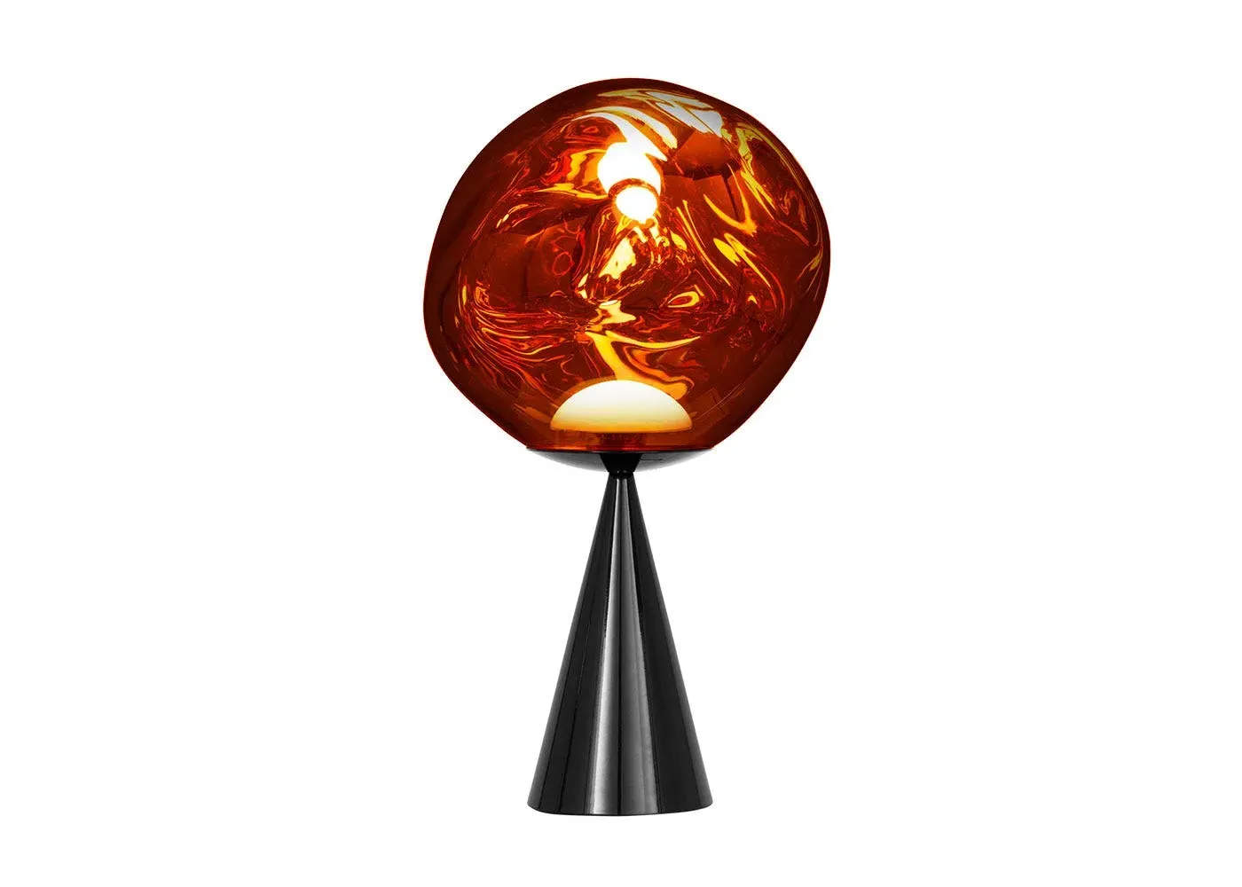 Cone LED Table Lamp with Melt Finish - Copper
