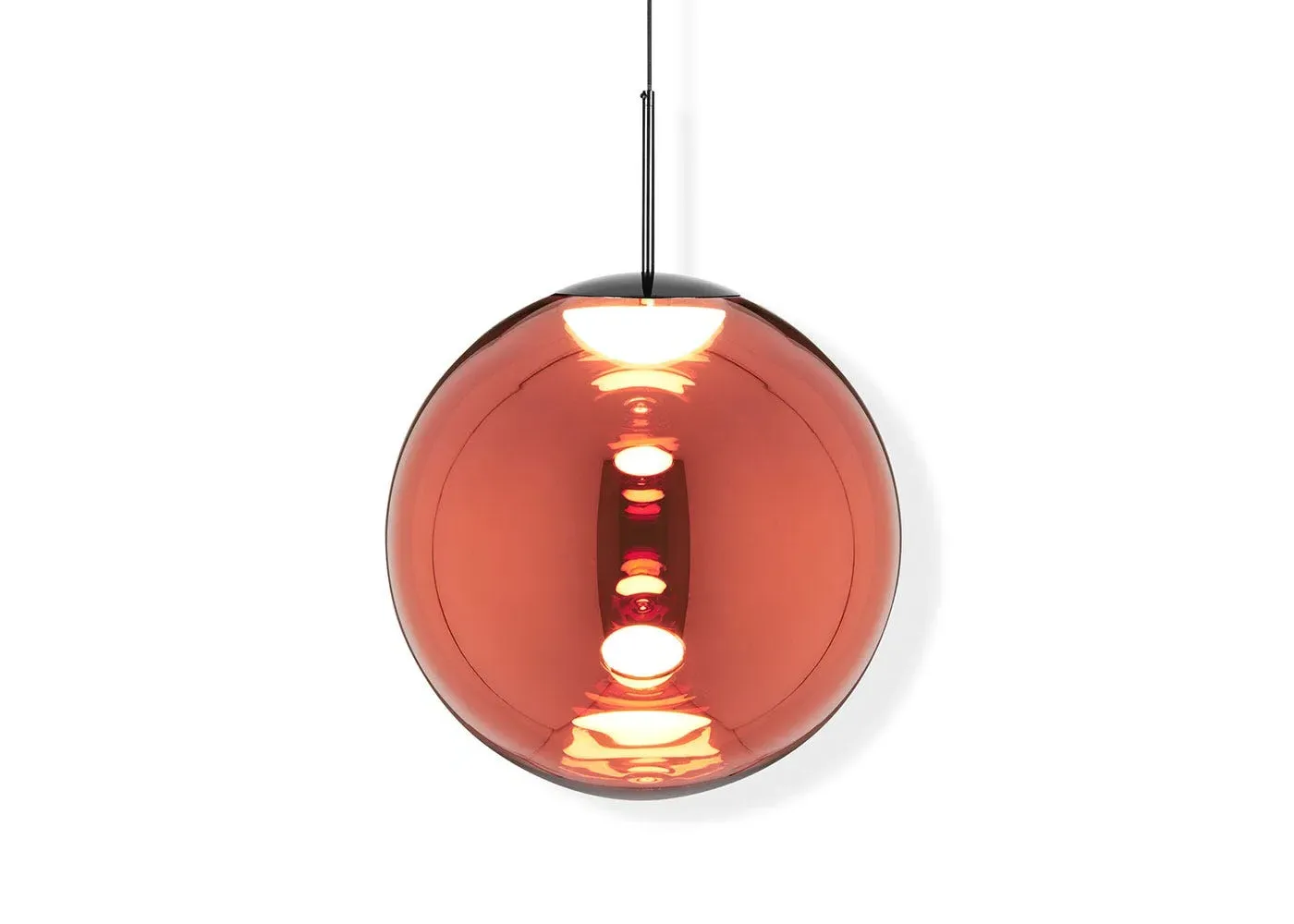Globe Pendant Light with LED - Copper