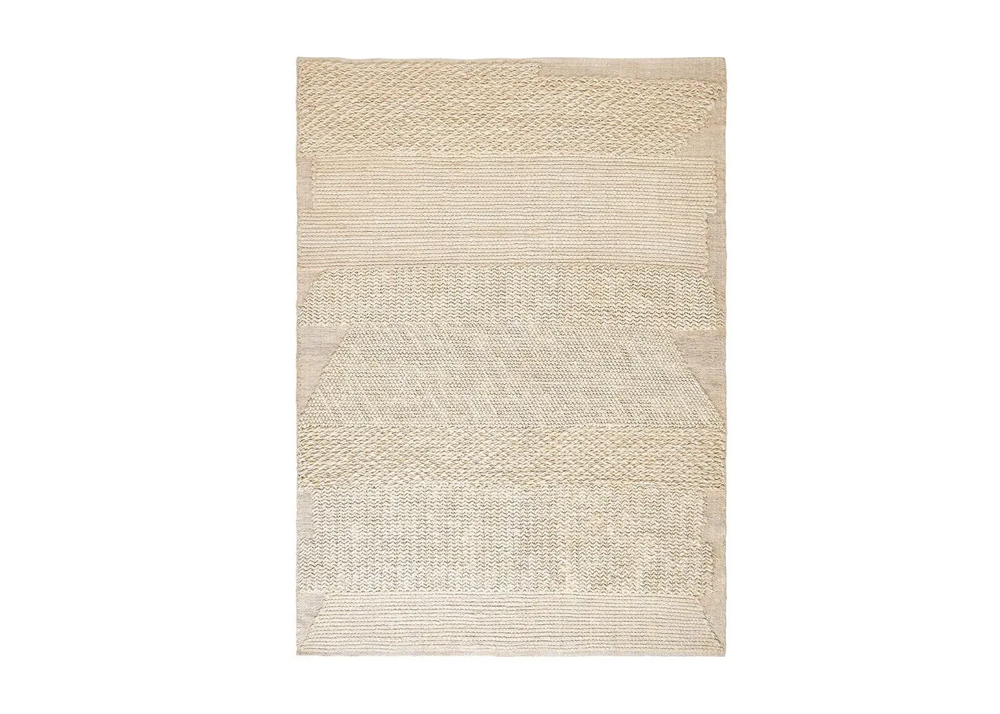 Knotty Rug - White image