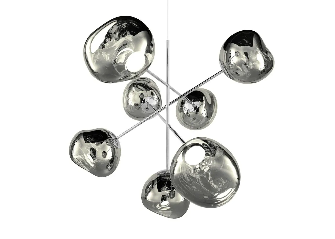 Large LED Chandelier - Chrome