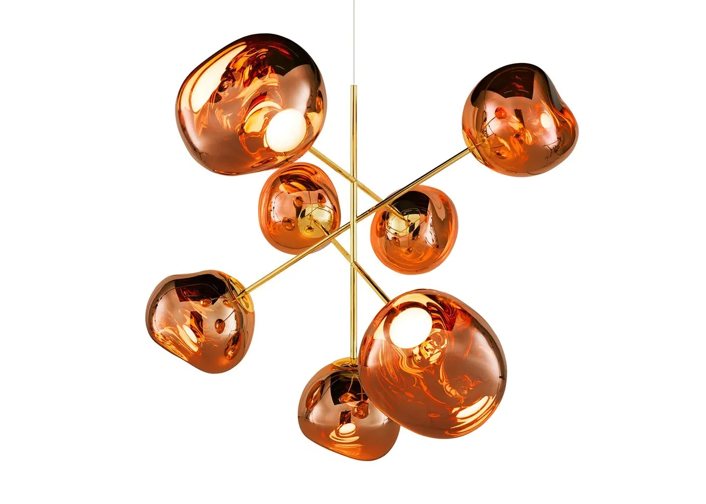 Large LED Chandelier - Copper