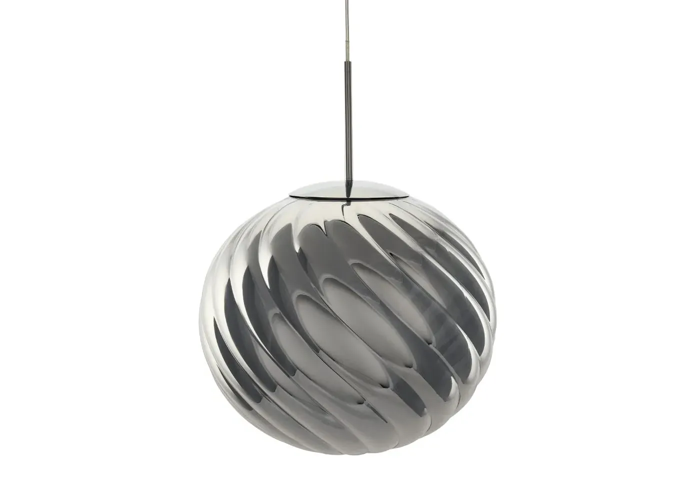 Large LED Pendant Light - Silver, Metal