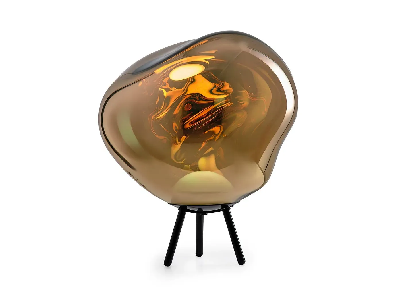 Large LED Portable Floor Lamp - Gold
