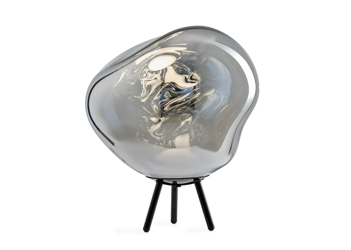 Large LED Portable Floor Lamp - Silver