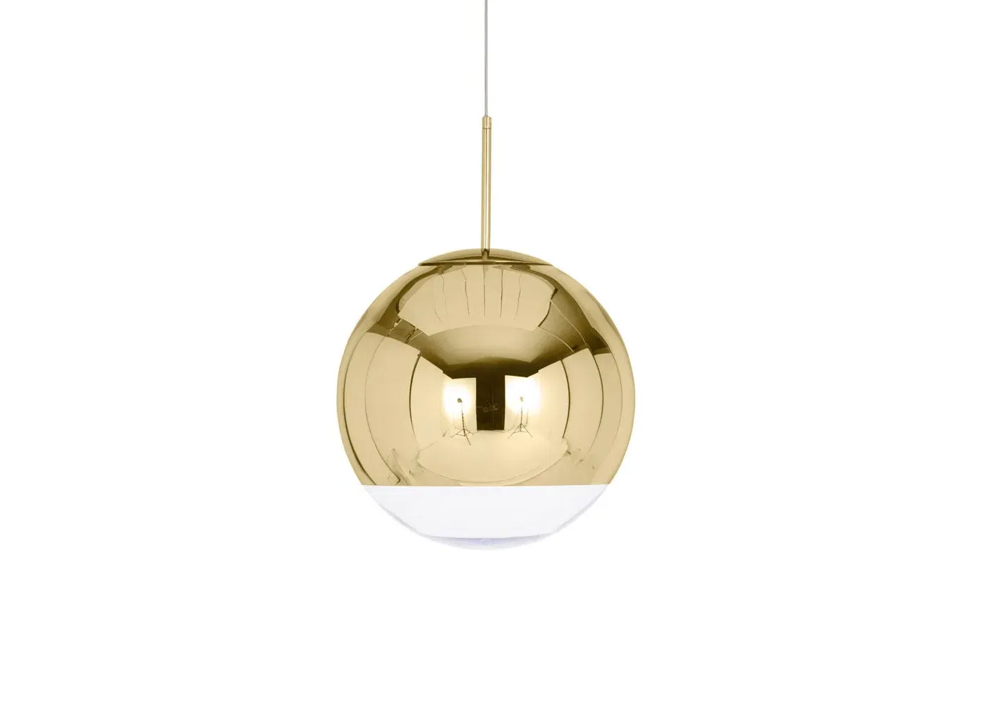 Medium LED Pendant Light - Gold, Polycarbonate