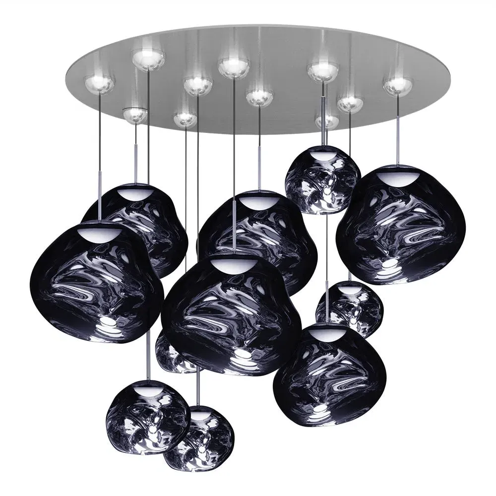 Mega Pendant Light System LED - Chrome, Glass