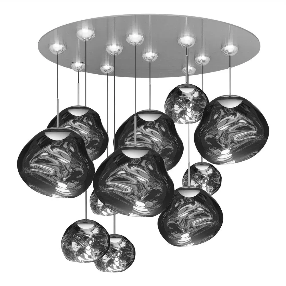 Mega Pendant Light System LED - Chrome, Glass image