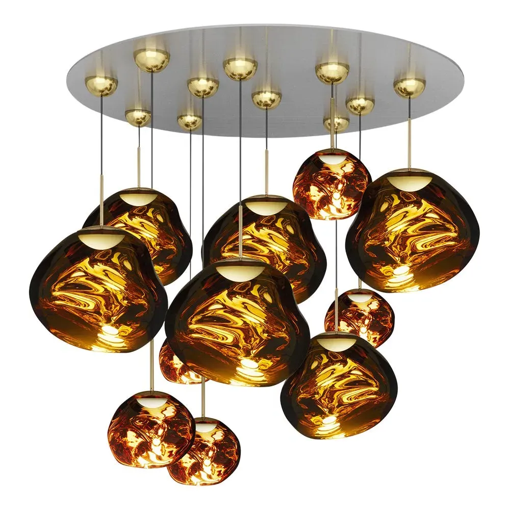 Mega Pendant Light System LED - Gold, Glass