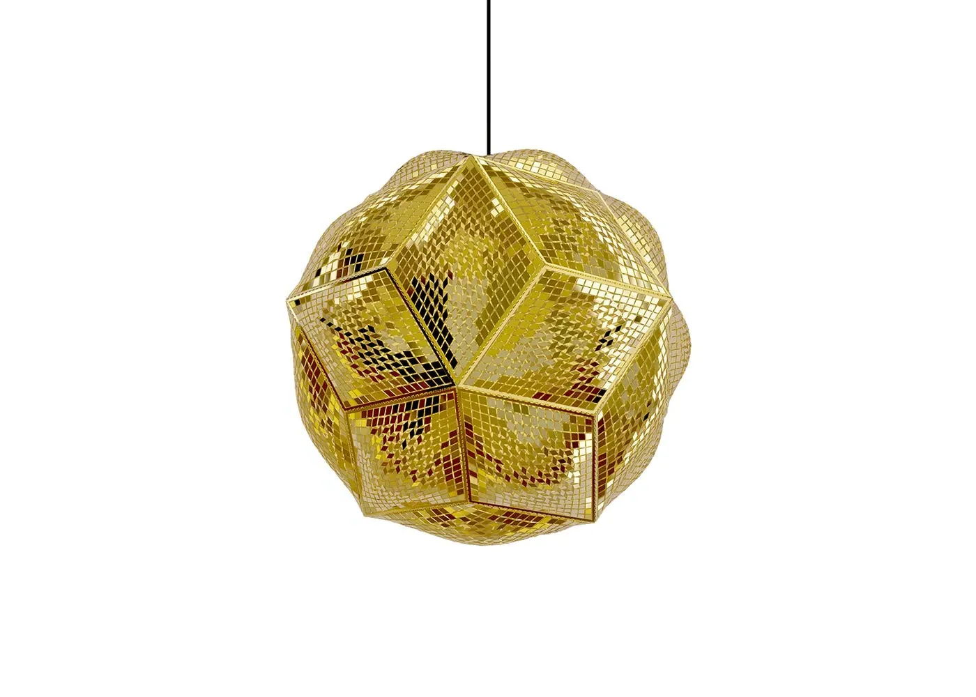 Puff Pendant Light - Gold, Brass image