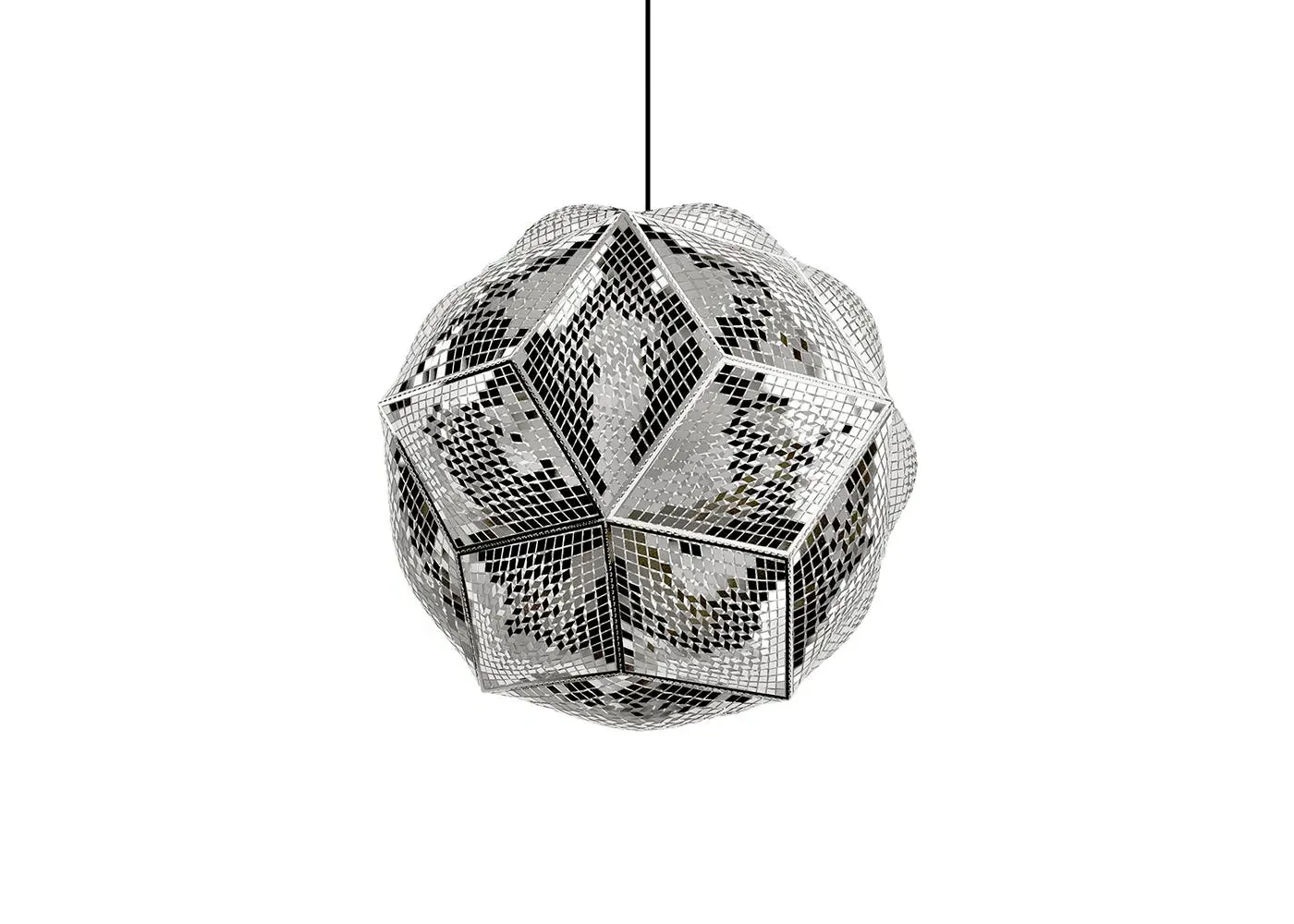 Puff Pendant Light - Silver, Stainless Steel