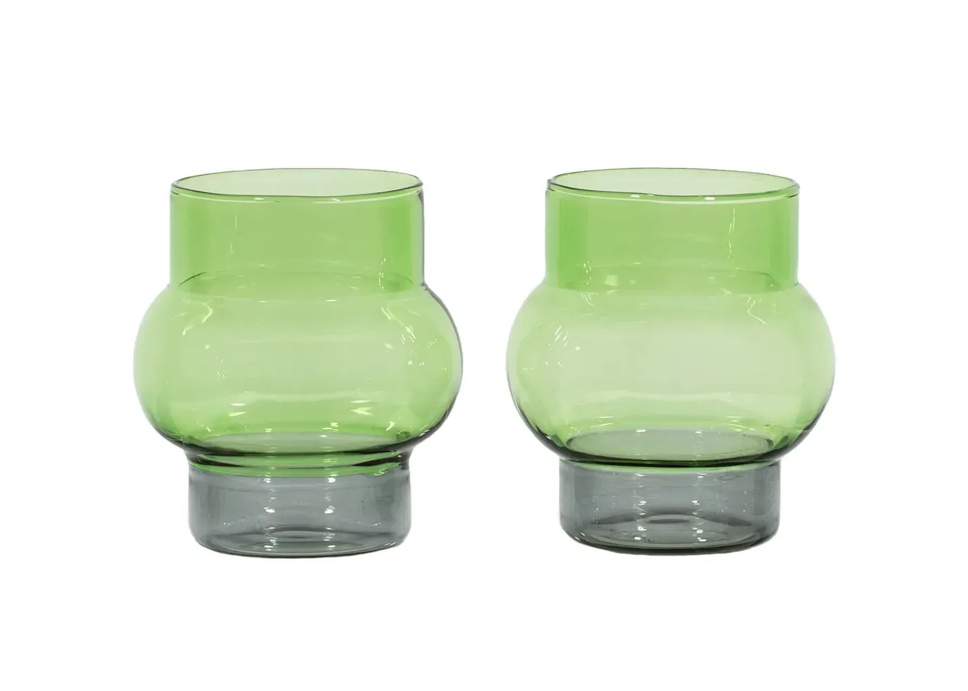Short Glass Set of 2 - Green image