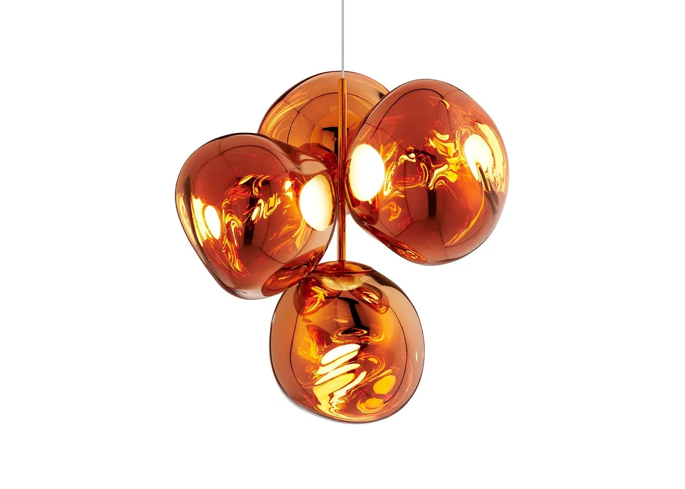 Small LED Chandelier - Copper