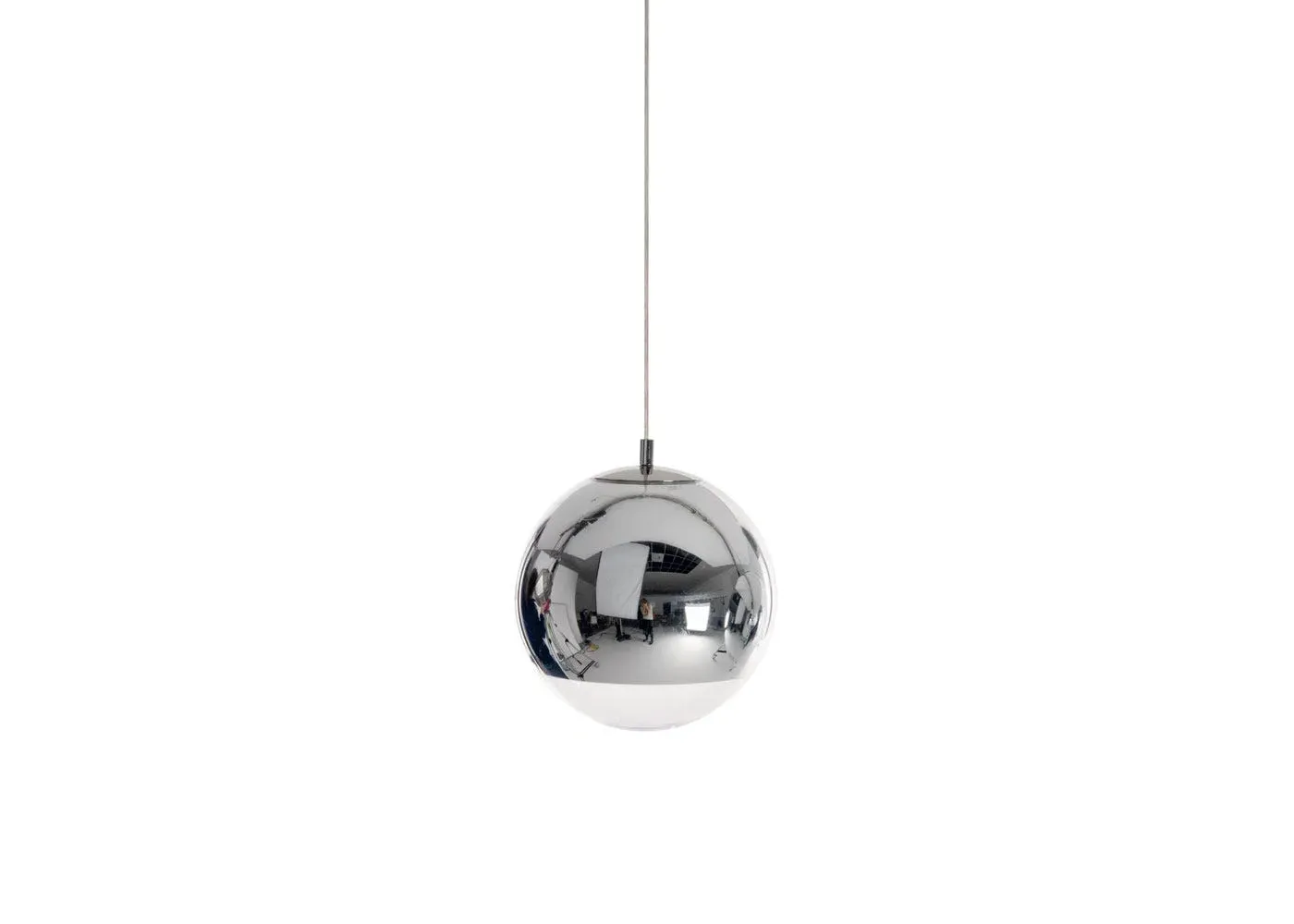 Small LED Pendant Light - Chrome, Polycarbonate image