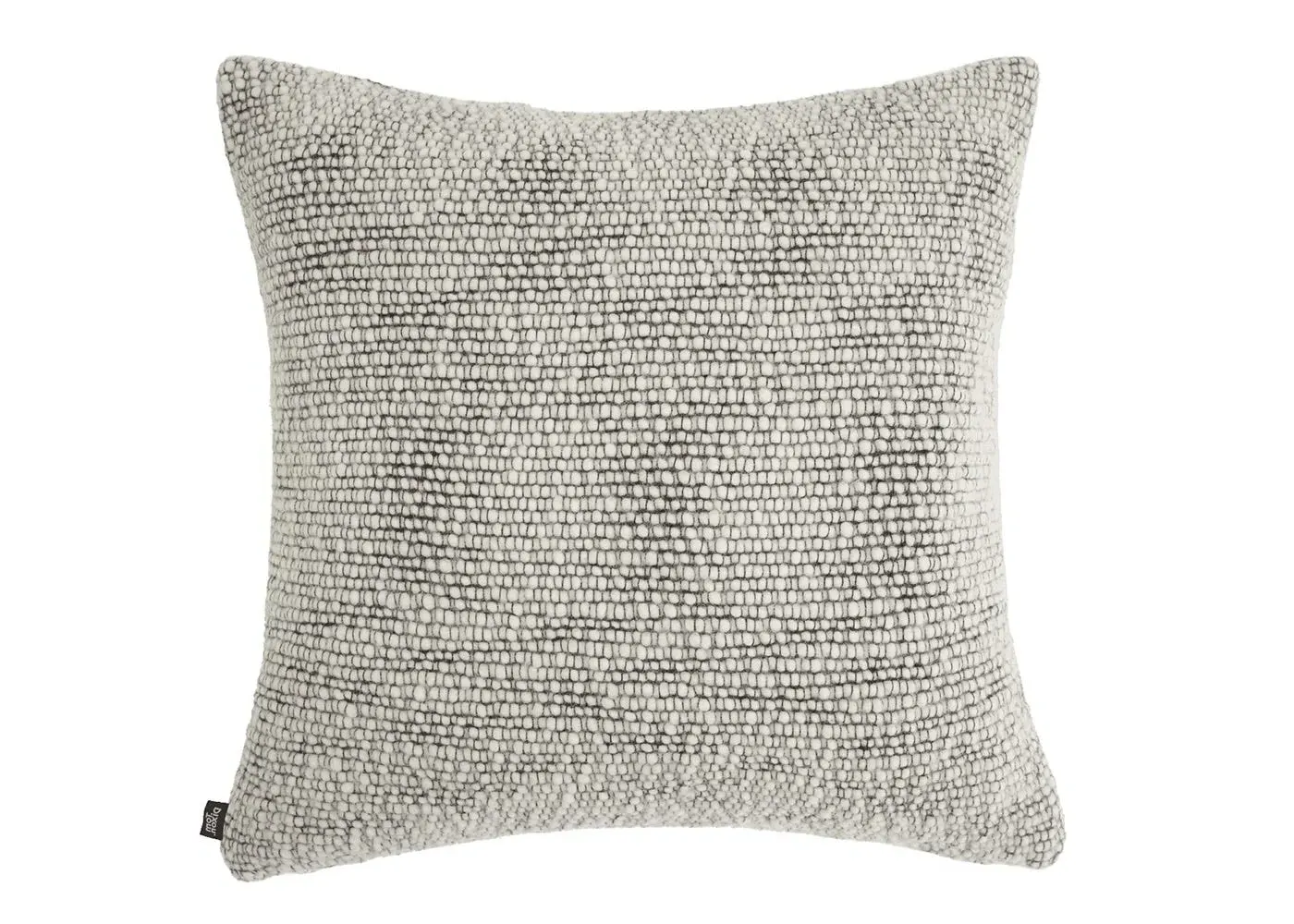 Square Cushion Thread Pattern - Black image
