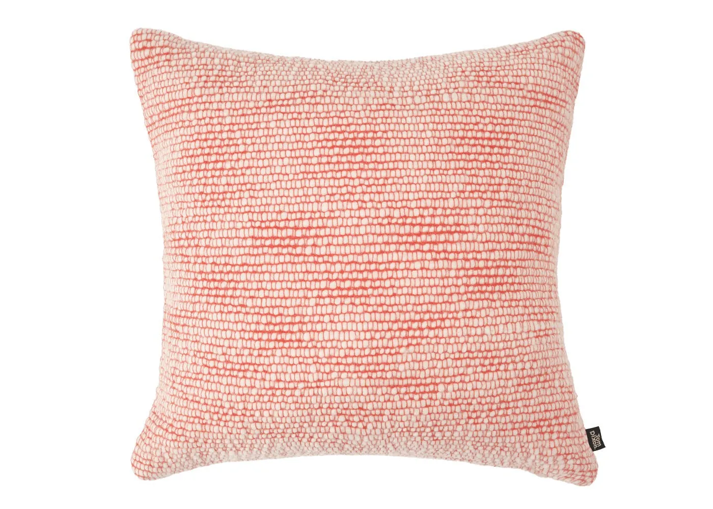 Square Cushion with Thread Pattern - Red