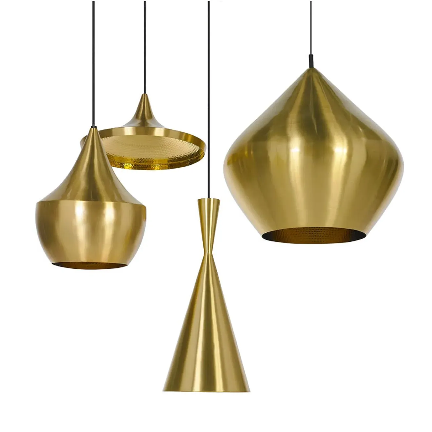Tall Pendant Light LED - Black, Brass