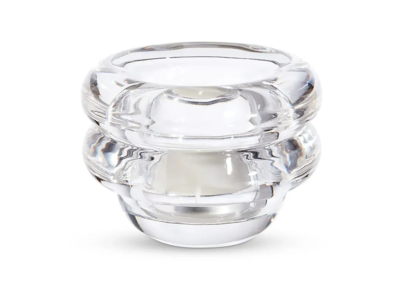 Vertical Tealight Holder - Clear Glass image