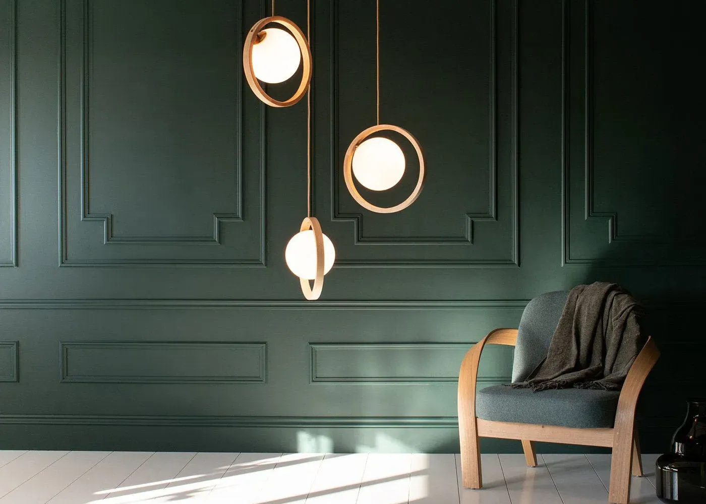 Loer Pendant Light - Light Wood, Ash