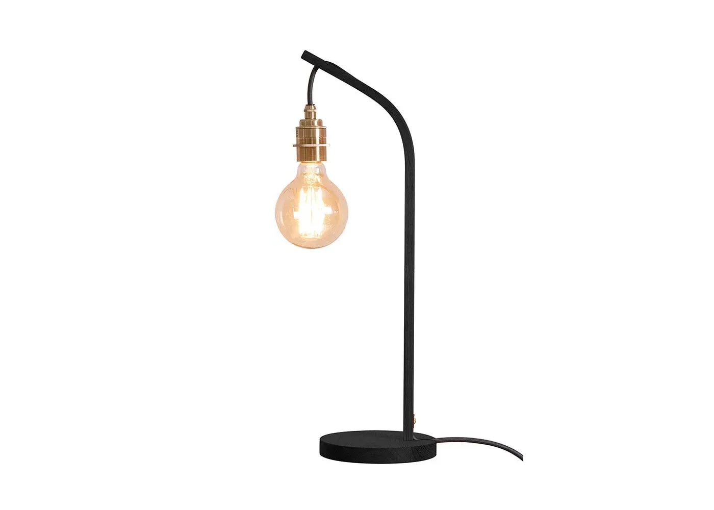 Mooring Table Lamp with Flex - Grey, Light Wood