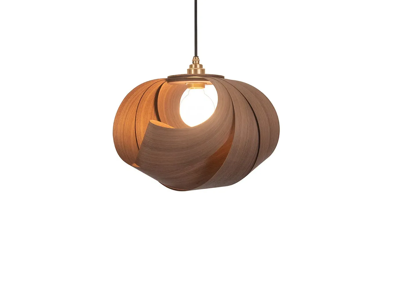 Shore Pendant Light - Walnut Wood