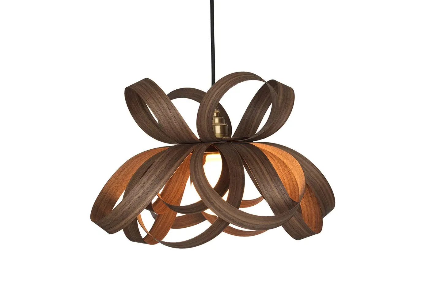 Small Pendant Light - Walnut Wood image