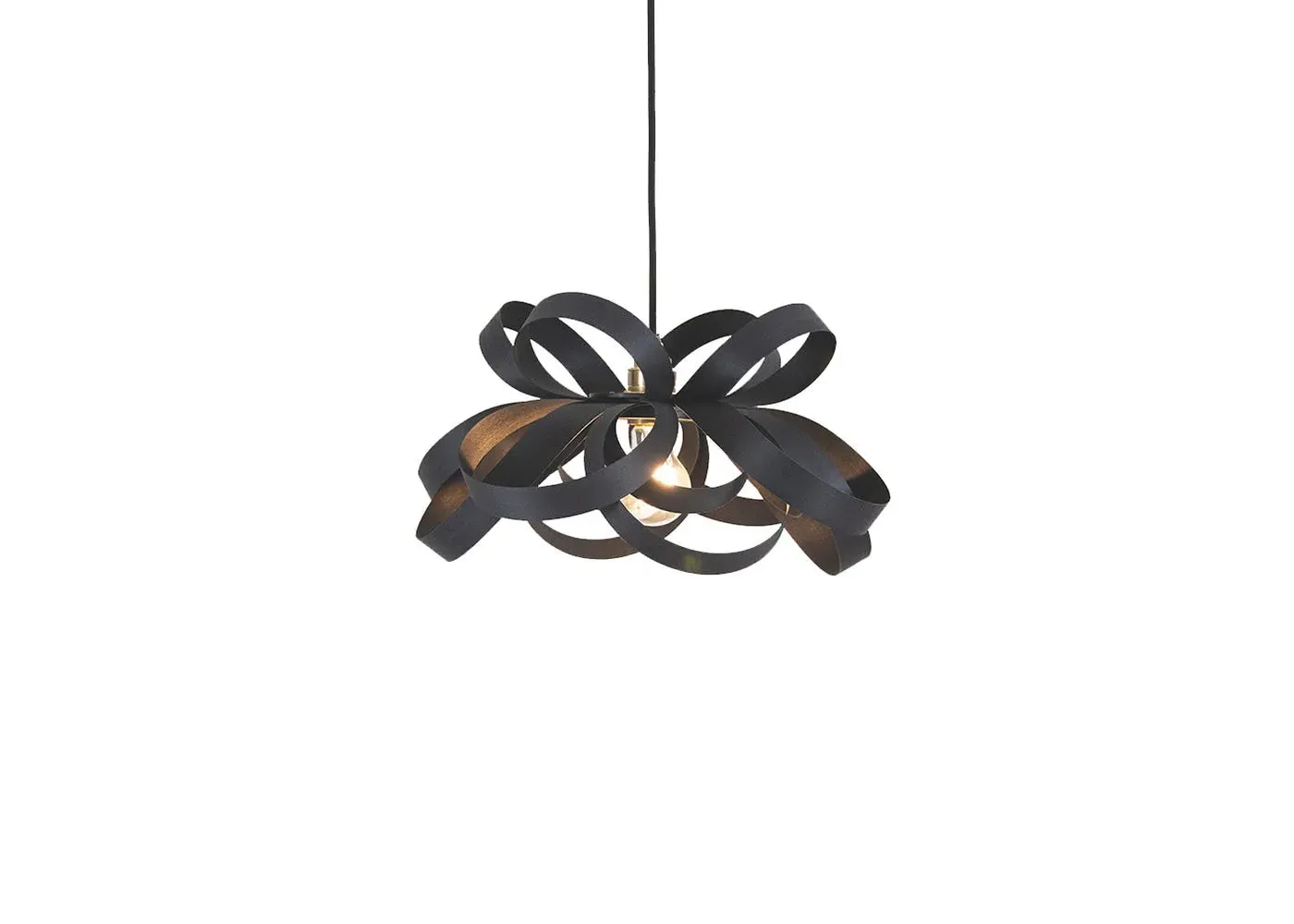Small Skipper Pendant Light - Dark Wood