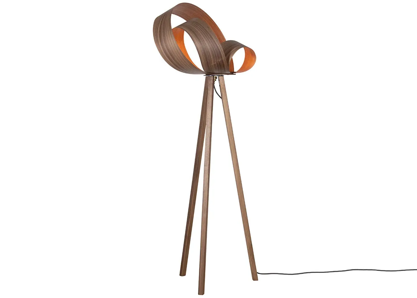 Verso Floor Lamp - Walnut Wood