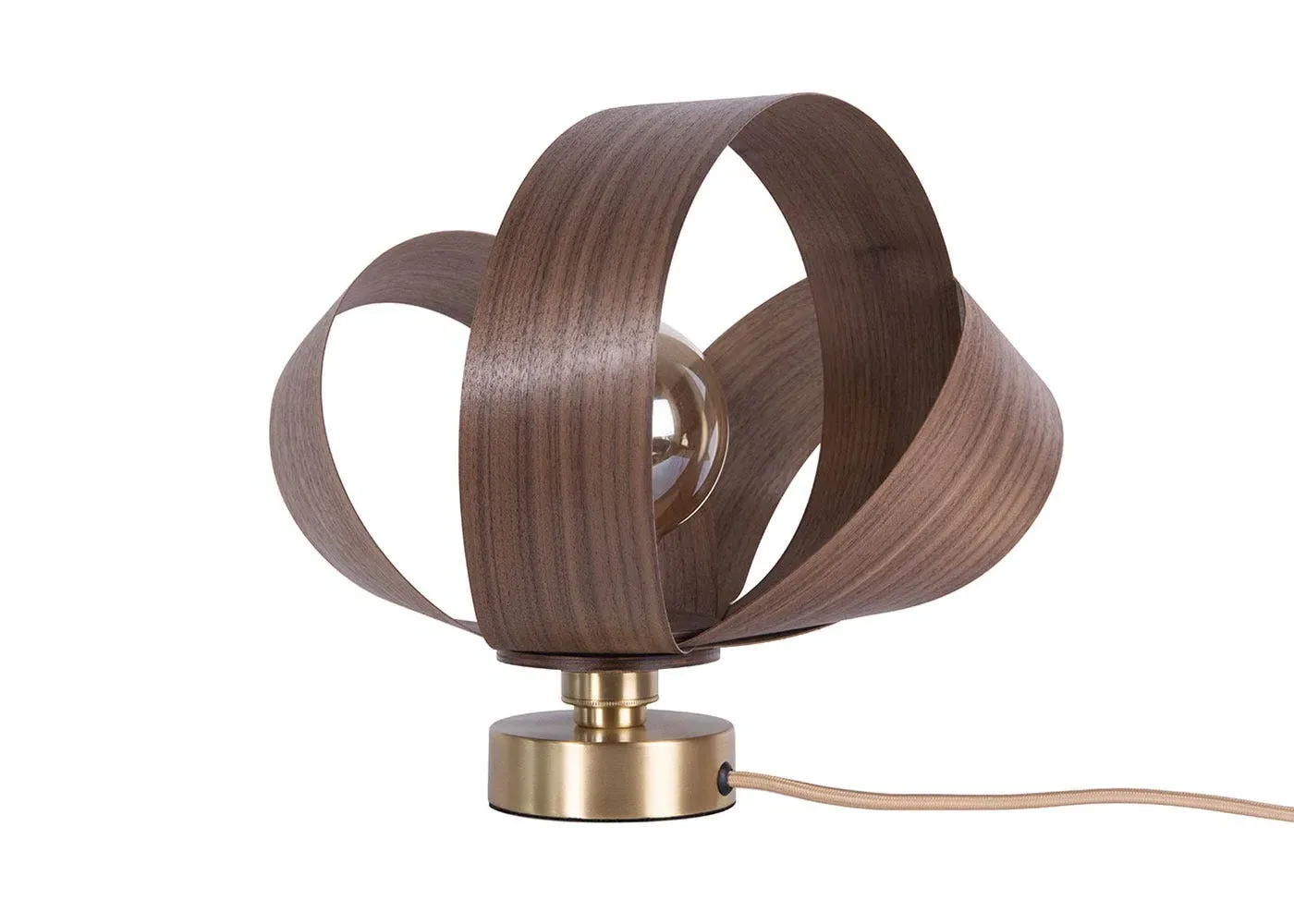 Verso Table Lamp - Dark Wood, Walnut image