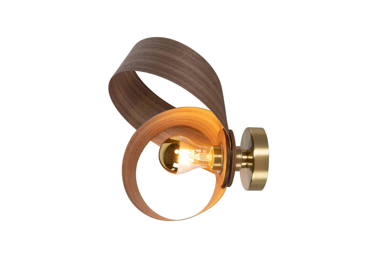 Verso Wall Light - Dark Wood, Walnut image