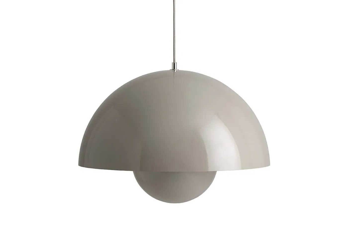Big Pendant Light - Grey Beige, Metal image