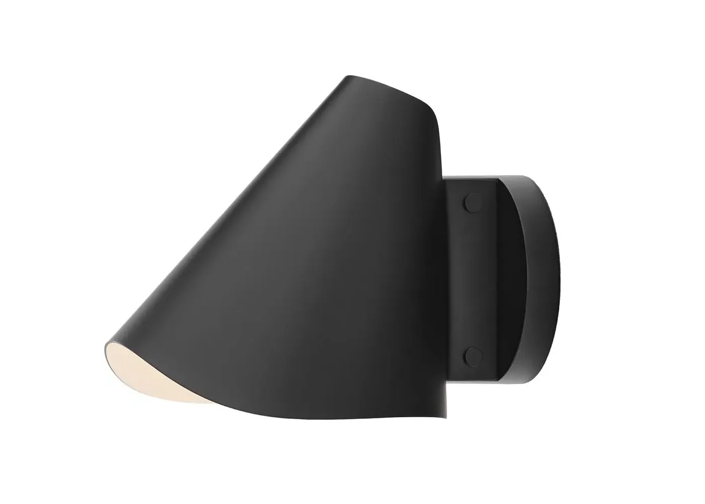 Bonnet Wall Light - Black, Metal image