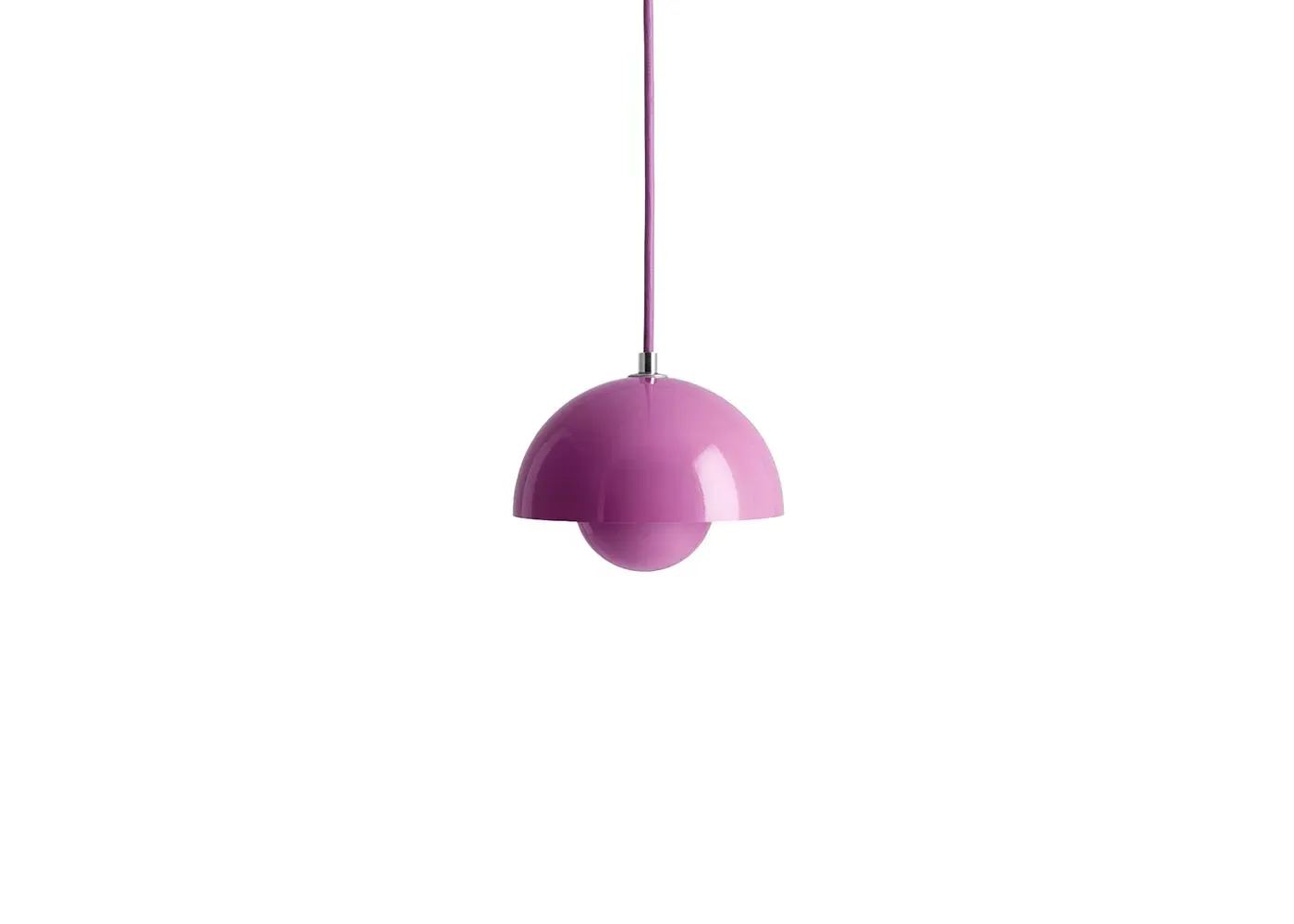Flowerpot Pendant Light - Tangy Pink, Metal