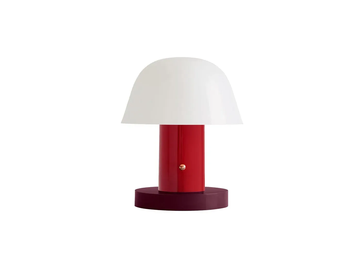 Portable Table Lamp - Maroon, Metal image