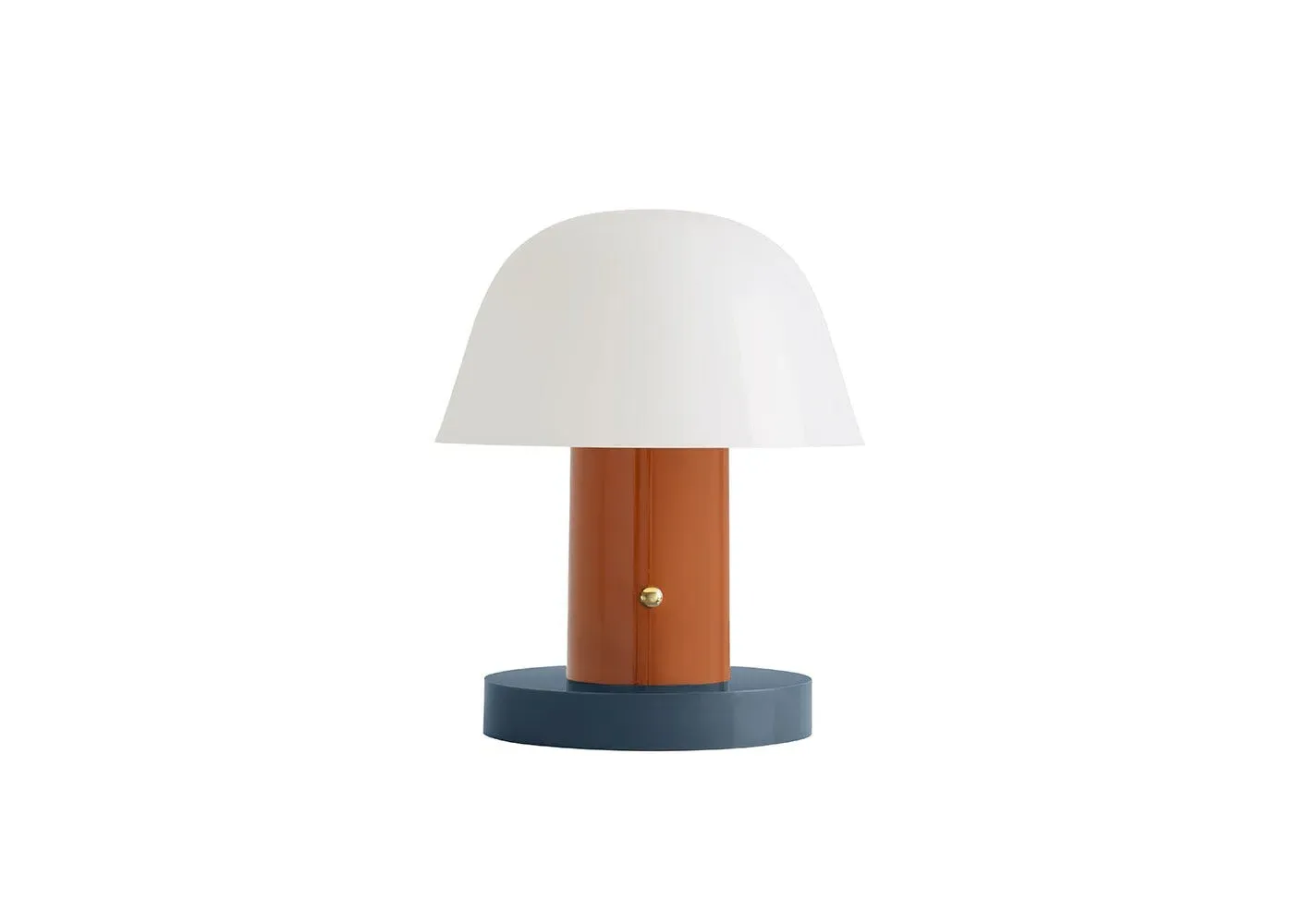Portable Table Lamp - Rust, Metal