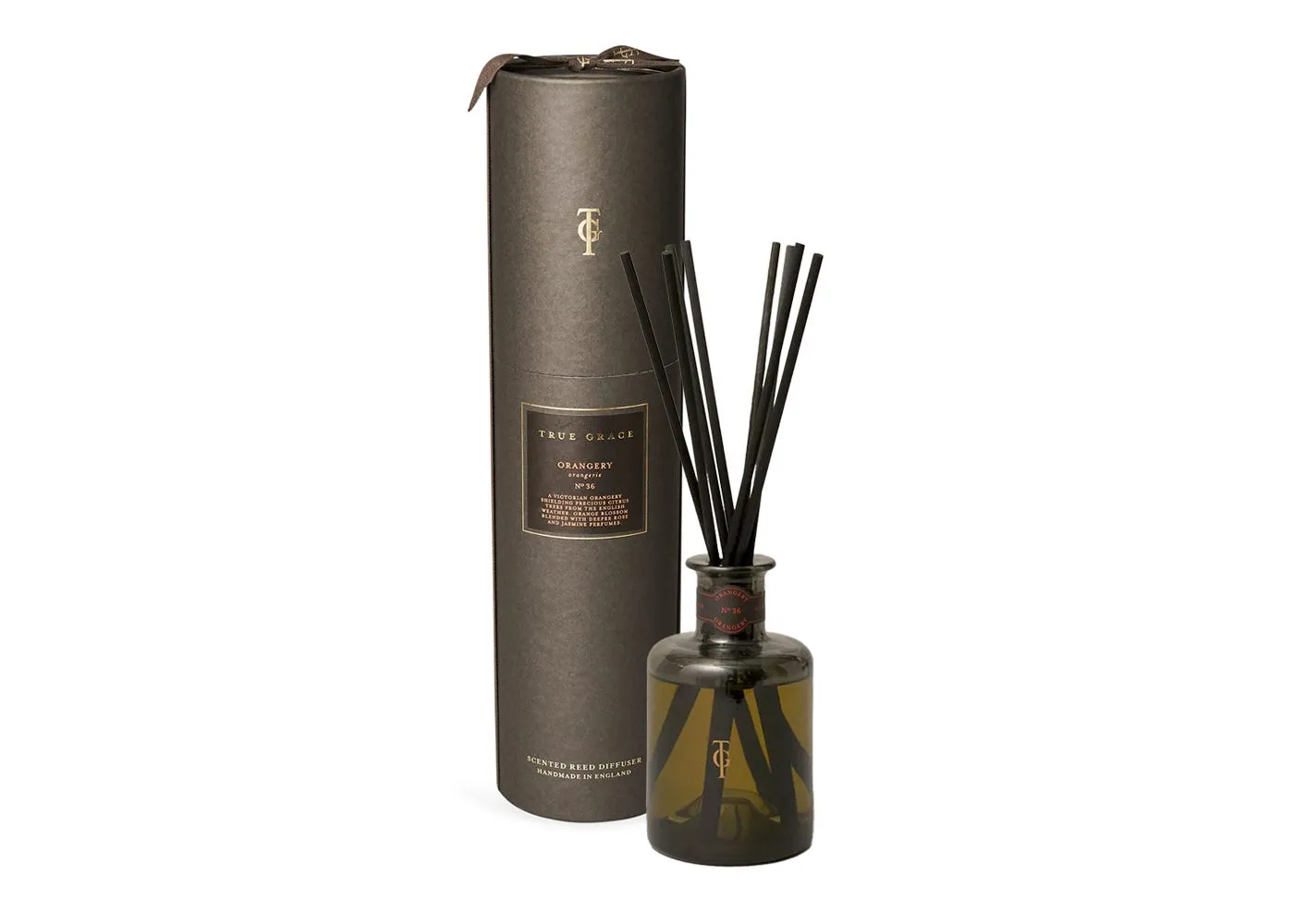 Reed Diffuser with Natural Reeds - Orange image