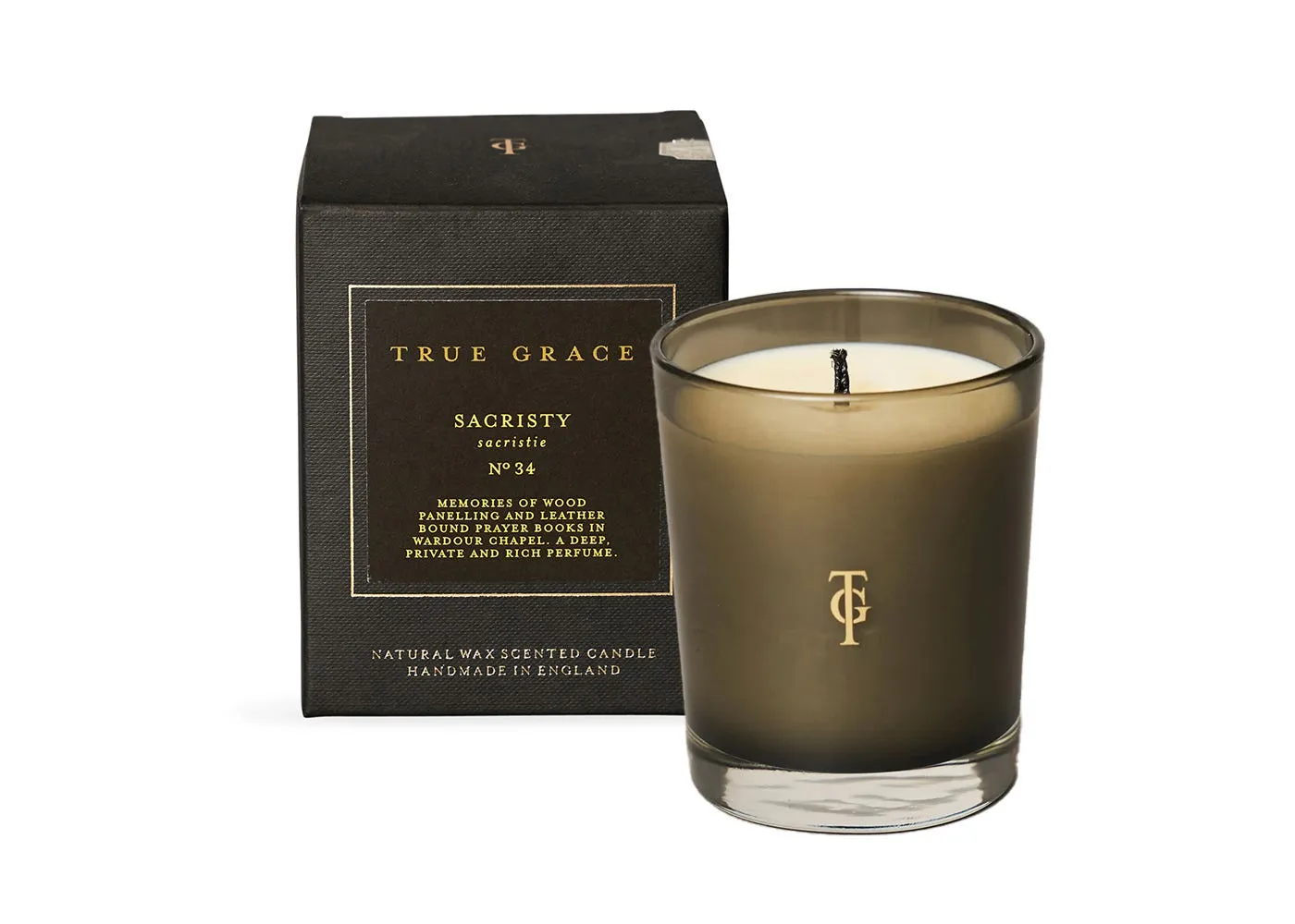 Scented Glass Candle - Yellow, Natural Wax image