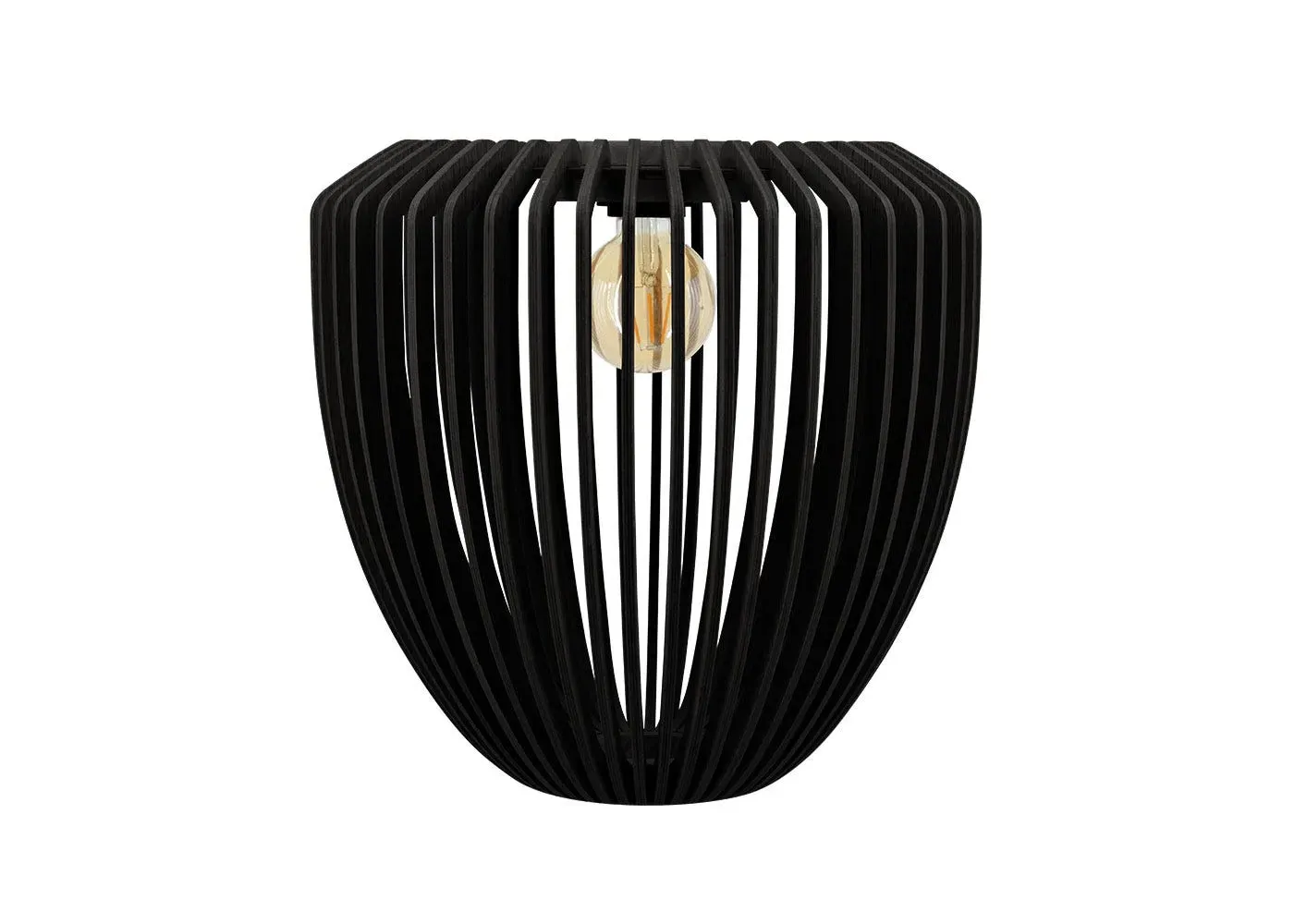 Clava Wood Easyfit Lamp Shade - Black, Oak image