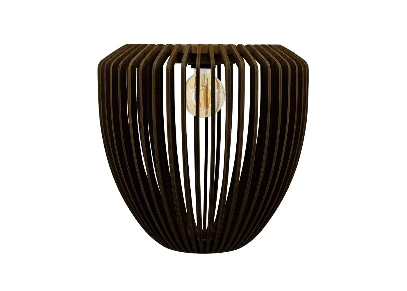 Clava Wood Easyfit Lamp Shade - Dark, Oak