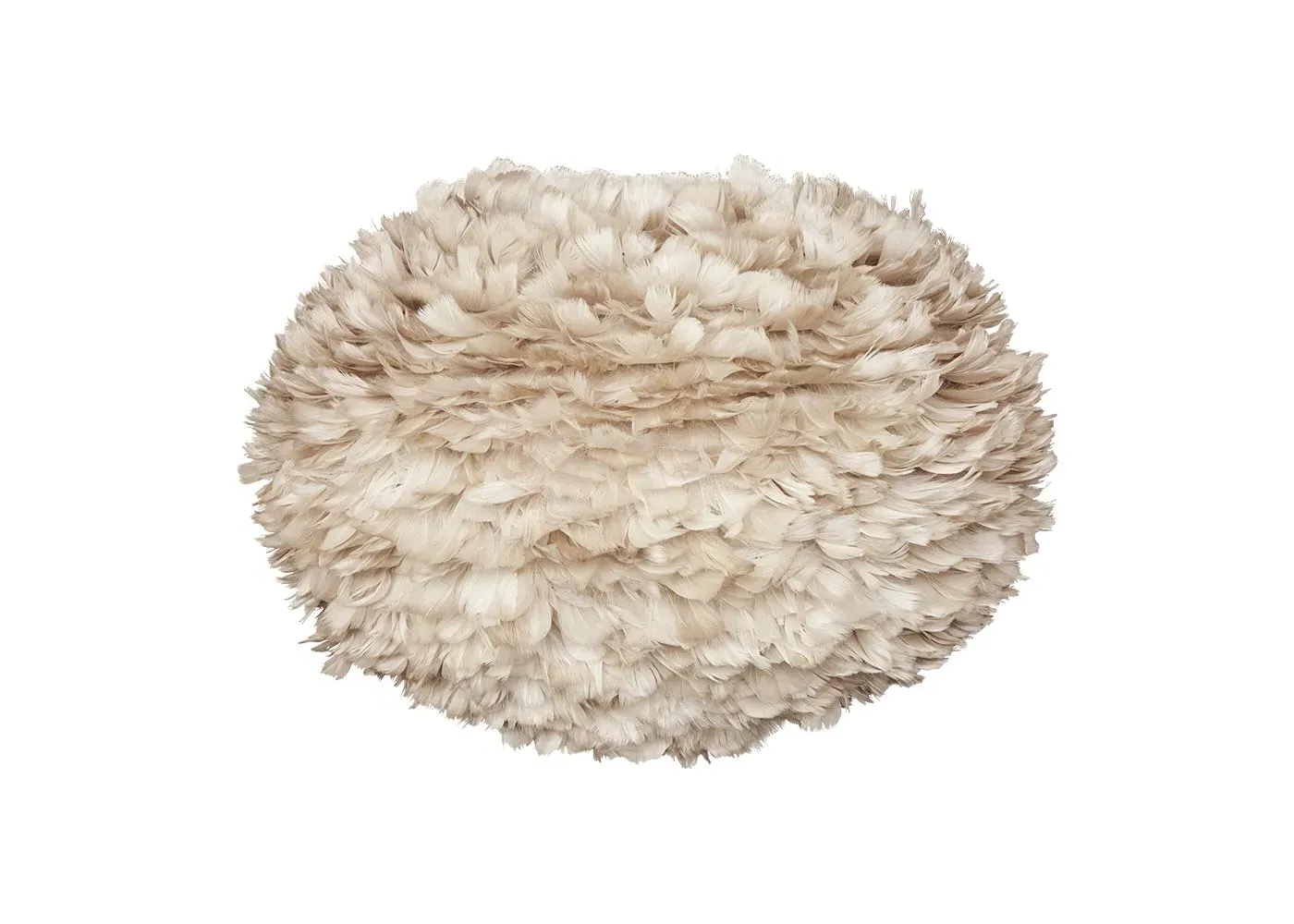 Large Easyfit Lamp Shade - Brown, Feather