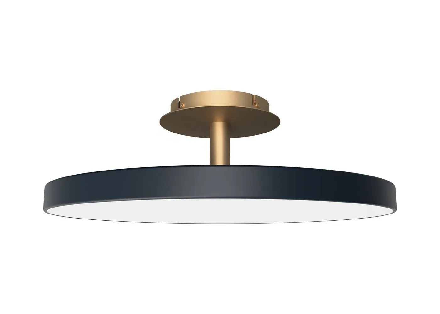 Large LED Flush Ceiling Light - Anthracite