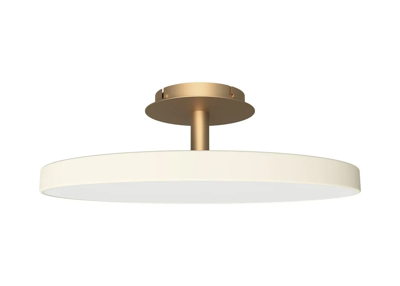 Large LED Flush Ceiling Light - Pearl White