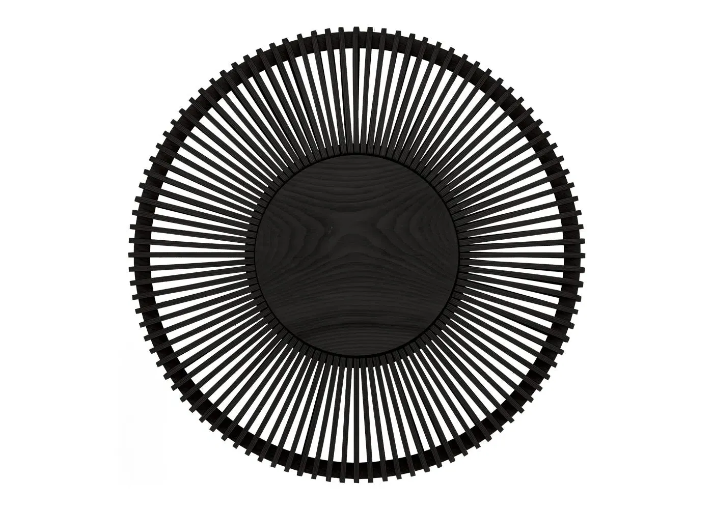 Large Up Wall Light - Black, Oak