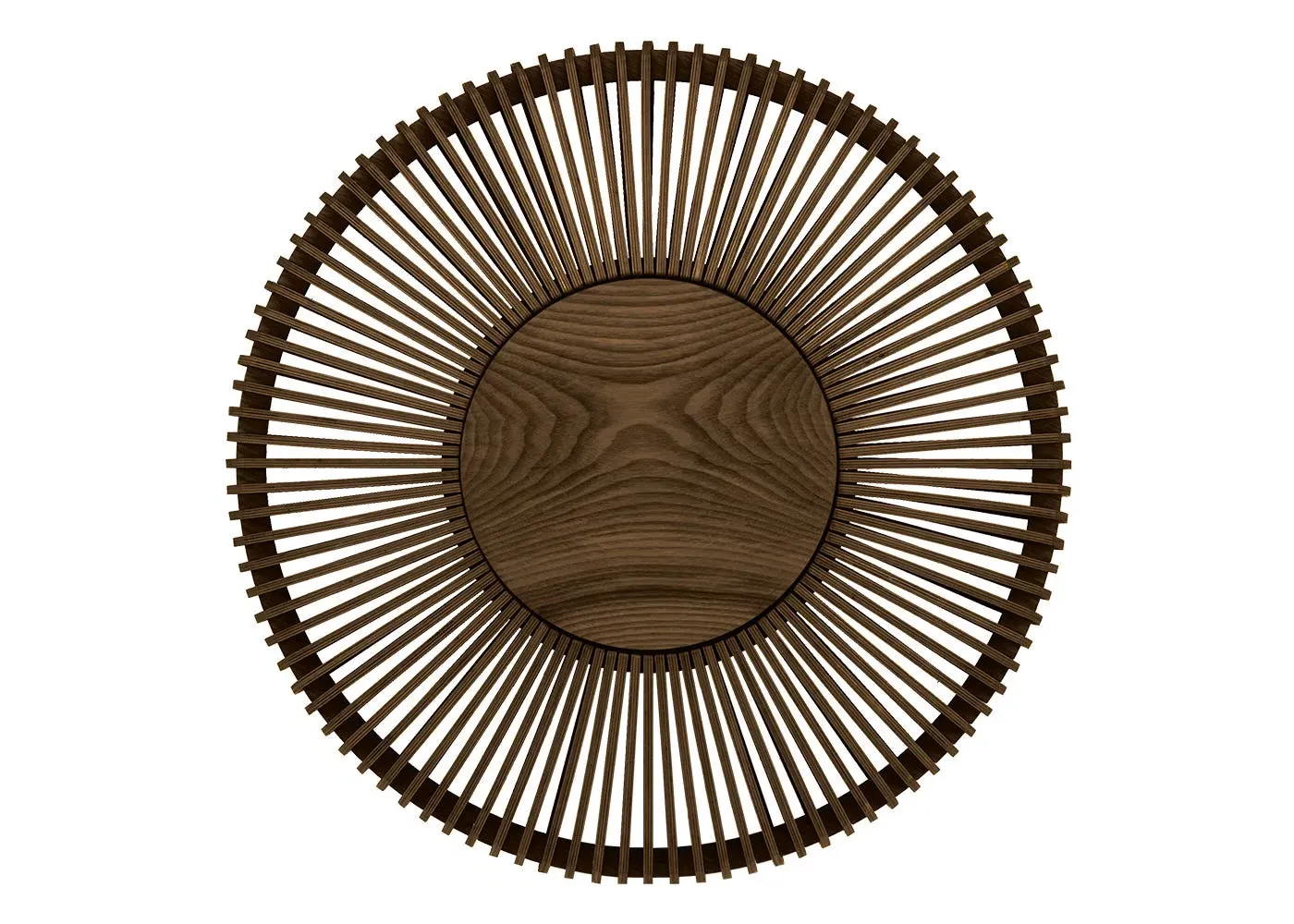 Large Up Wall Light - Dark Wood, Oak